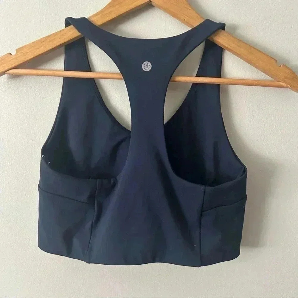 NWOT Zella Navy  Racerback Sports Bra S - Picture 4 of 5